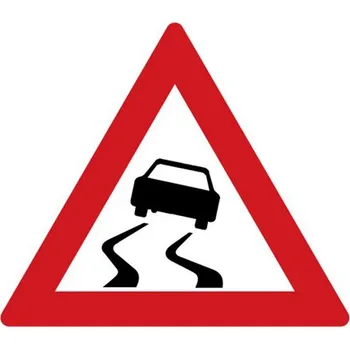 Dopravní značka Dopravní značka - Nebezpečí smyku