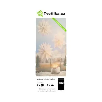 Sada na výrobu papírových hvězd S POTISKEM