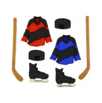 Náramek Ozdobné knoflíky Hockey