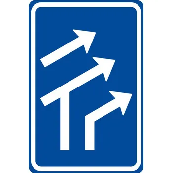 Dopravní značka Dopravní značka IP17 - Uspořádání jízdních pruhů