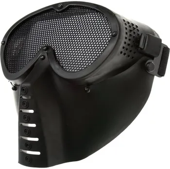 Pleťová maska Ochranná maska malá, mřížka, mod.O, černá, ACM