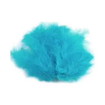 Peříčka 20 ks tyrkysová