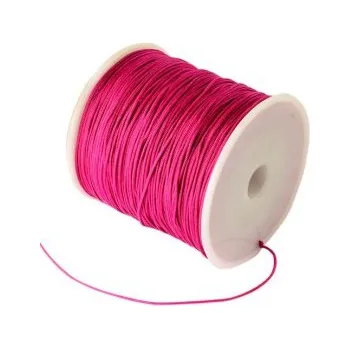Korálek Nylonová šňůra magenta 0,8mm (5m)