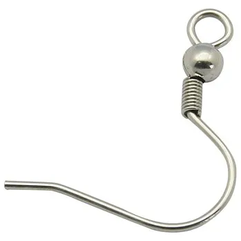 Materiál na výrobu šperku Háčky náušnicové chirurgická ocel 50ks (CHO50)