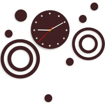 Hodiny GNT Designové nástěnné hodiny Imagine K tmavě hnědé