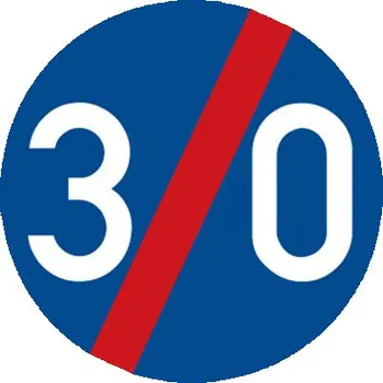 Dopravní značka Dopravní značka C6b - Konec nejnižší dovolené rychlosti