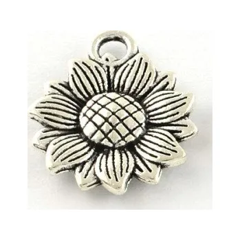 Přívěsek Přívěsek květina / slunečnice 18x16mm