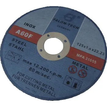 Řezný kotouč FALONTECH Řezný kotouč na kov 125 x 1.6 mm