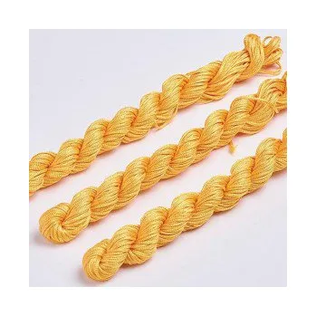 Korálek Nylonová šňůra oranžovo-žlutá 1,0mm (5m)