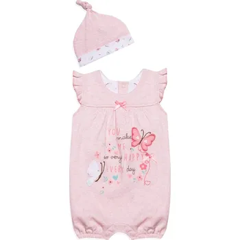 Kojenecký overall early days Kojenecký letní dívčí overálek s čepičkou Velikost: 68