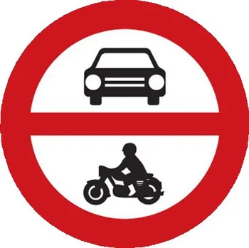 Dopravní značení VakoShop B11 - Zákaz vjezdu všech motorových vozidel 500 mm