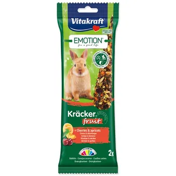 Krmivo pro hlodavce Vitakraft Emotion Kracker ovocné králík 112 g