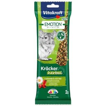 Krmivo pro hlodavce Vitakraft Emotion Kracker herbal činčila 112 g