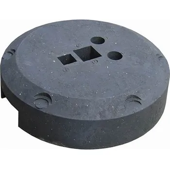 Dopravní zařízení Černý plastový kulatý podstavec pod dopravní značky - průměr 49 cm, výška 12 cm