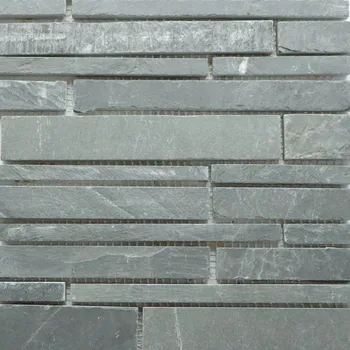 Obklad Přírodní mozaika EUROSTONE SCHIEFER SCHWARZ 30,5 x 30,5 x cm /63352/