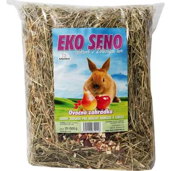 Krmivo pro hlodavce JLPproduct EKO seno ovocná zahrádka 25l/500g