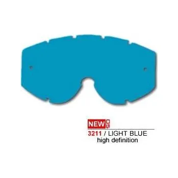 Motocyklové brýle sklo brýlí PROGRIP modré