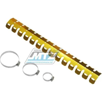 Výfuk pro motocykl Kryt výfuku Alu 2T - zlatý