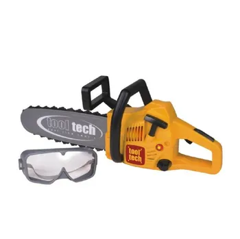 Dětské zahradní nářadí Teddies Motorová pila řetězová s brýlemi 46 cm