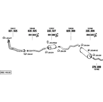 Těsnění výfuku těsnění Bosal 256-941