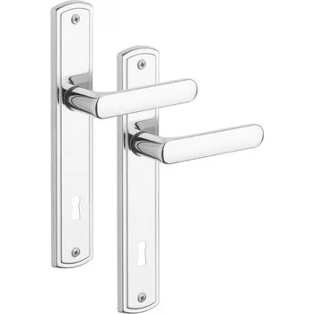 Rostex Profio štítové dveřní kování - klika - klika pro klíč 90mm Ti