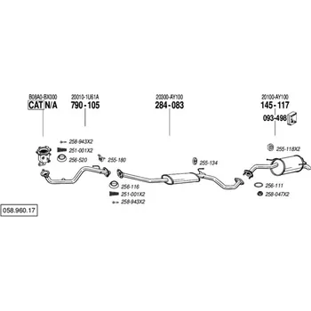 závěsná guma Bosal 255-134