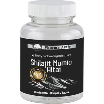 Přírodní produkt Pharma Activ Shilajit Mumio Altai 60 cps.
