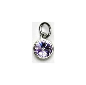 Přívěsek Zlatý přívěsek se Swarovski krystalem violet, bílé zlato, P 1336