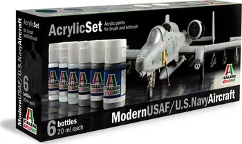 Modelářská barva Italeri Acrylic Set 431AP Modern USAF/U.S. Navy Aircraft 6 ks