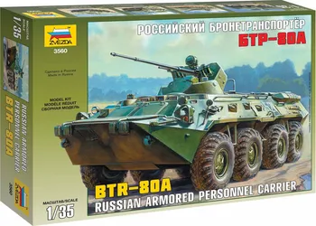 Plastikový model Zvezda BTR-80A Russian Personnel Carrier 1:35