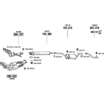 Těsnění výfuku těsnění Bosal 256-098