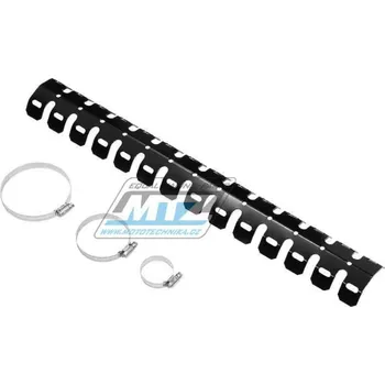 Výfuk pro motocykl Kryt výfuku Alu 2T - černý