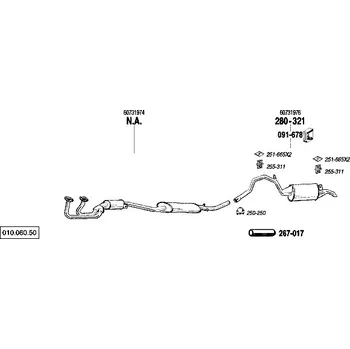 závěsná guma Bosal 255-311