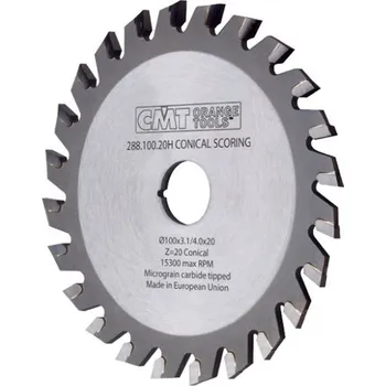 Pilový kotouč CMT Předřezový kotouč kónický pro CNC stroje - D140x3.1-4,0 d16 Z24 HM