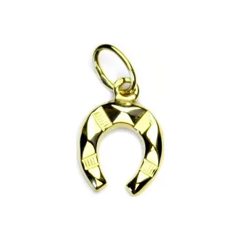 Přívěsek Zlatý přívěsek, podkova, žluté zlato, zlatá podkova, P 24