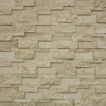Obklad Přírodní obklad STONE travertin LIGHT TRAVERTINE SPLIT FACE TUMBLED PARIS 53 x 17,5 cm