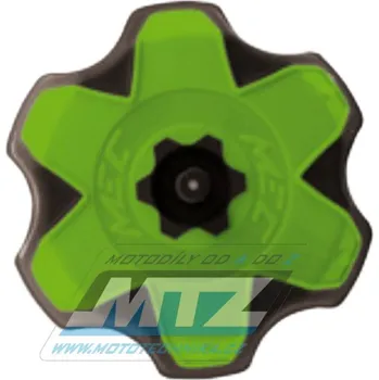 Palivový systém pro motocykl Víčko nádrže MEC zeleno-černé Yamaha YZF250+400+426+450 +WRF400+426 +YZ125+250 + Kawasaki KXF250