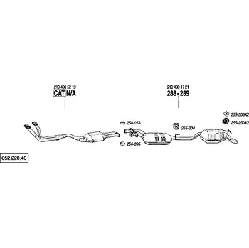 závěsná guma Bosal 255-306