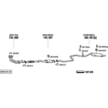závěsná guma Bosal 255-208
