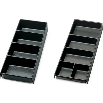 KRABIČKA PLASTOVÁ-MODEL 8888 VP4 140X365X35 (Přepážky tvarované za tepla na malé položky, vyrobeno z plastu pro všechny kabiny na kolečkách a všechny vozíky)