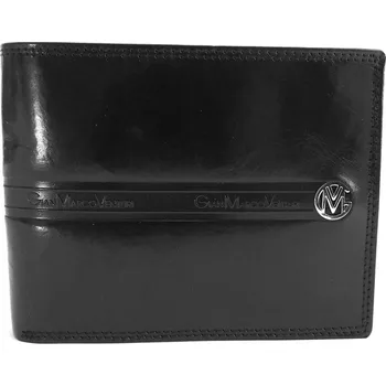 Peněženka Pánská mírně lesklá kožená peněženka GMV no. 159 černá | KabelkyproVas.cz