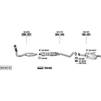 závěsná guma Bosal 255-008