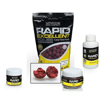 Boilies Mivardi Akční balíček boilie a doplňků Rapid - Cherry