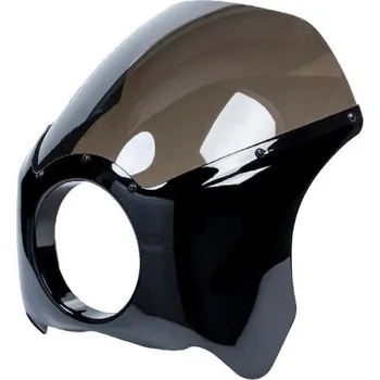 Highway Hawk Přední kapota - maska CAFE RACER - typ 3 + plexi - černá Černá