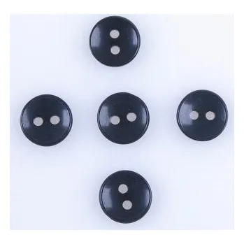 Špongr Montážní sada pěti knoflíčků k přidělání kožešinového lemu - černé