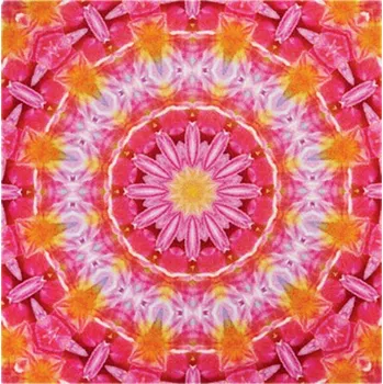 Grund Mandaly Síla Doteku červená 120 x 120 cm Koberec Grund Mandaly Síla Doteku červená 120 x 120 cm