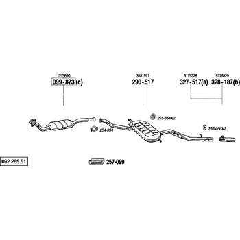 Těsnění výfuku těsnění Bosal 256-400