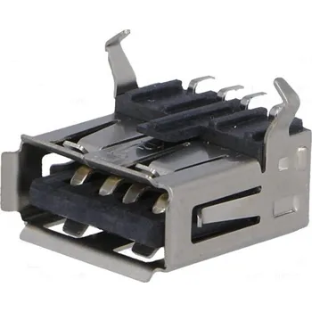 Elektrická zásuvka CONNFLY Zásuvka USB A SMT vodorovné