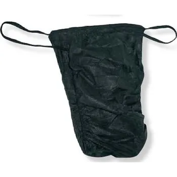 Jednorázový oděv Medical Sud Medical Süd Jednorázová pánská tanga z netkané textilie, černá 10 ks