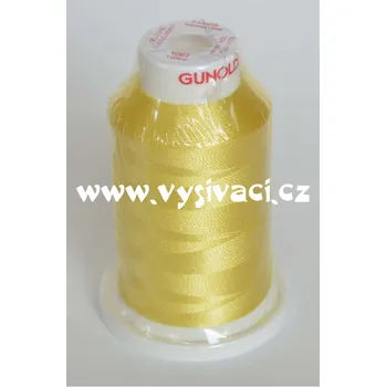 Nit vyšívací nit Gunold Sulky žlutá 1067, návin 1000m, viskóza Jednotka: 1 kón návin 1000m